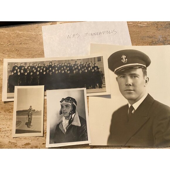 Vintage NAS Minneapolis Navy Pilot Photo Collection - Picture 1 of 2